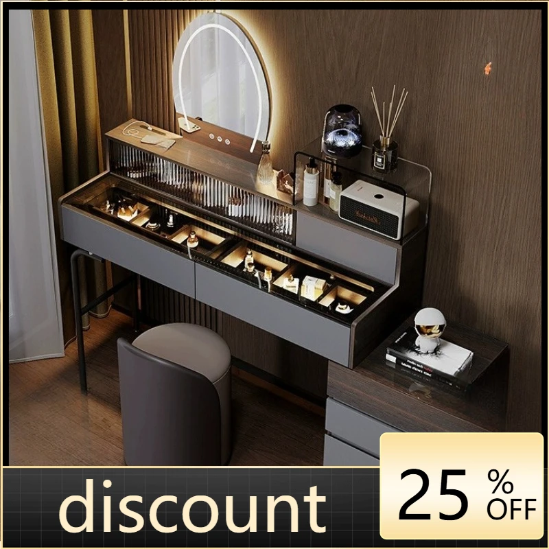 LH light luxury solid wood dresser modern simple bedroom dressing table desk