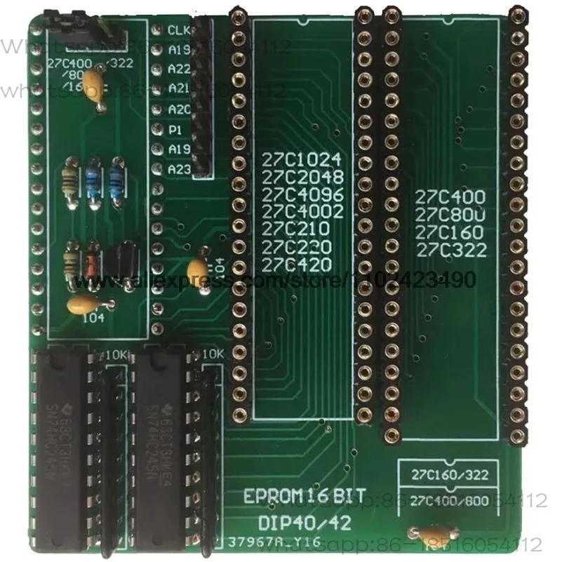 

E-P-R-OM 16BIT Adapters 27C400/800/160, 27C322, 27C1024/2048/4096