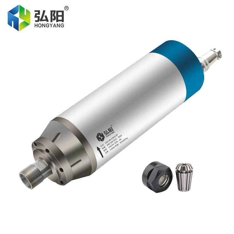 3,0 kW wasser gekühlter Spindel motor 4 Lager 220V 380V Er20 Spannfutter d = 80mm für DIY CNC Edge Maschinen spindel 1333Hz 40000 U/min