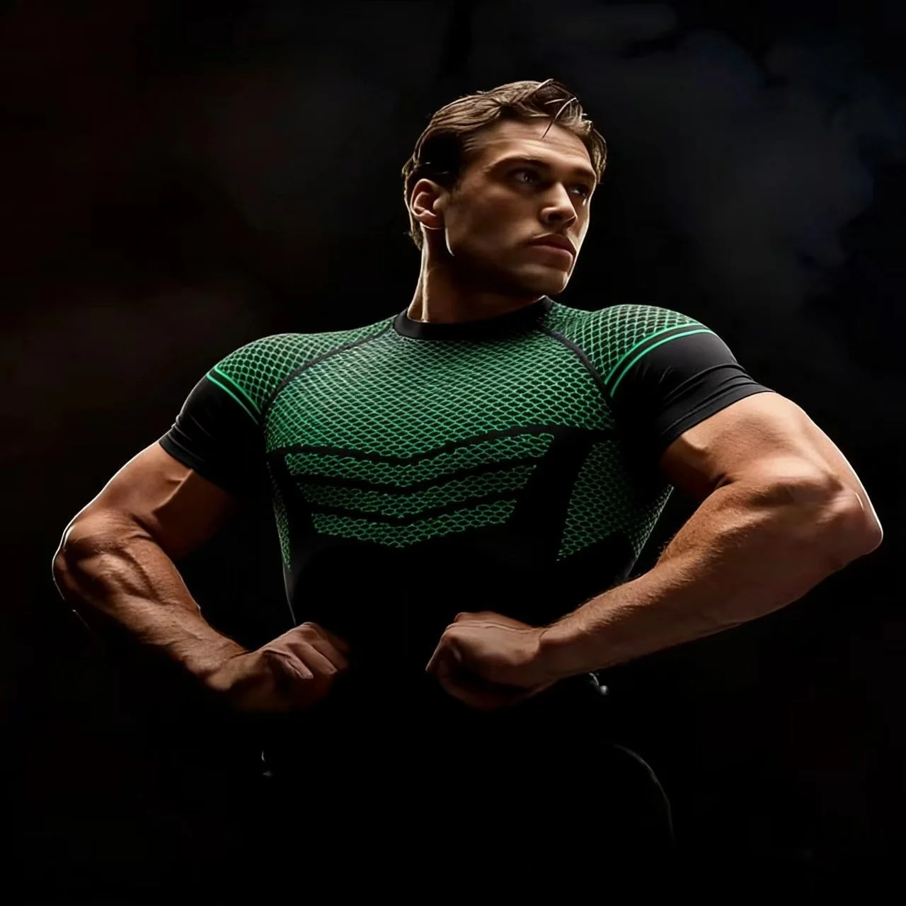 

Новые мужские компрессионные футболки с коротким рукавом 2026 года: повседневные, быстросохнущие, для футбола, спортивная одежда для мужчин