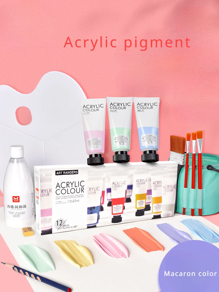 22ml Acrylic Paint Set Waterproof Sunscreen Non-fade Tube with Art Painting Graffiti Paint Children's Hand-painted Art Creation