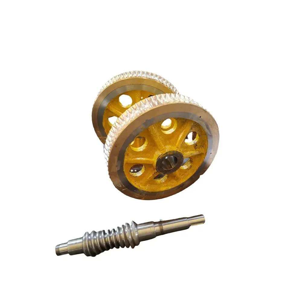 45 ترس دودة فولاذية وعمود HRC 45-55 لصندوق التروس