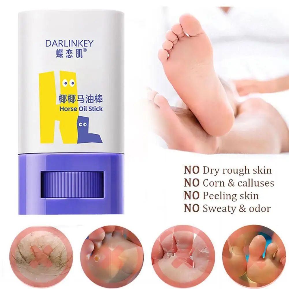 Bâton d'huile de cheval anti-gerçures, huile d'ampli hydratante pour le corps sec et peut nourrir la peau, crème à utiliser, soin apaisant, tout L4b1