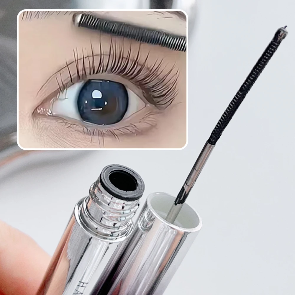 Waterproof Curling Mascara Lasting Non-smudge Matte Black Brown Thick Lashes Anti-sweat Lengthening Extension Mascara Cosmetics