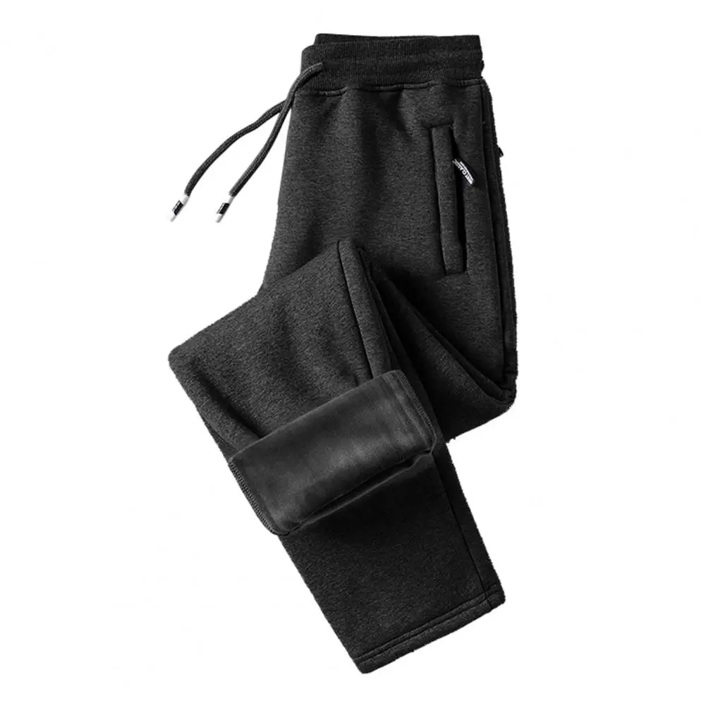 Pantalon de survêtement en peluche pour homme, pantalon de sport, jambe droite, pantalon long, pantalon optique décontracté, printemps, automne