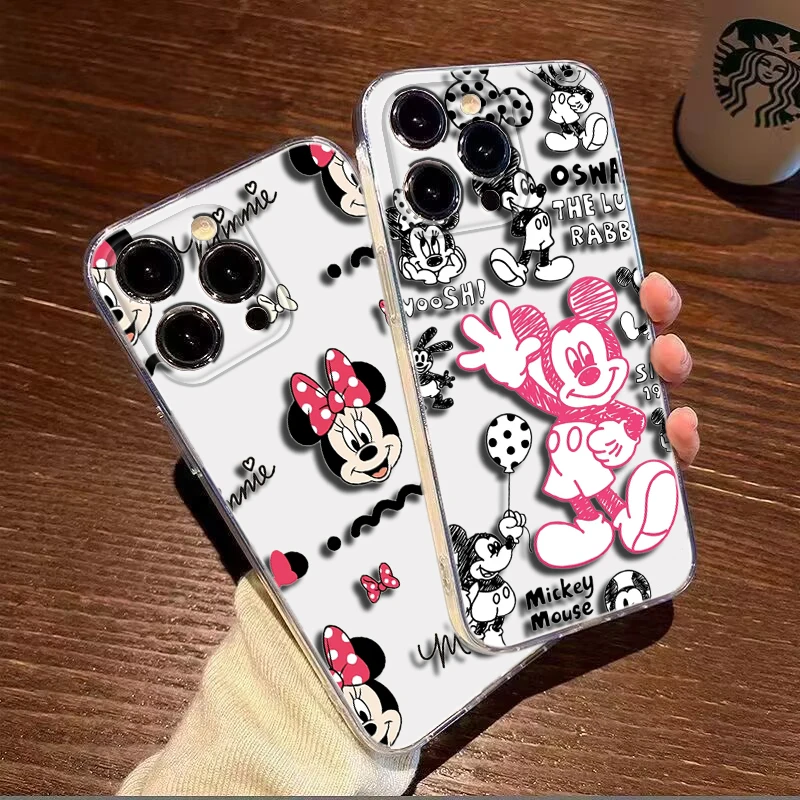 Mickey Mouse cute Soft Case for Tecno Spark 5 AIR 6 GO 7 7T 7P KF6 LD7 KE7 KE5 Pova 2 Camon 16 17P 17 CG7 CG8 BC1 POP 4