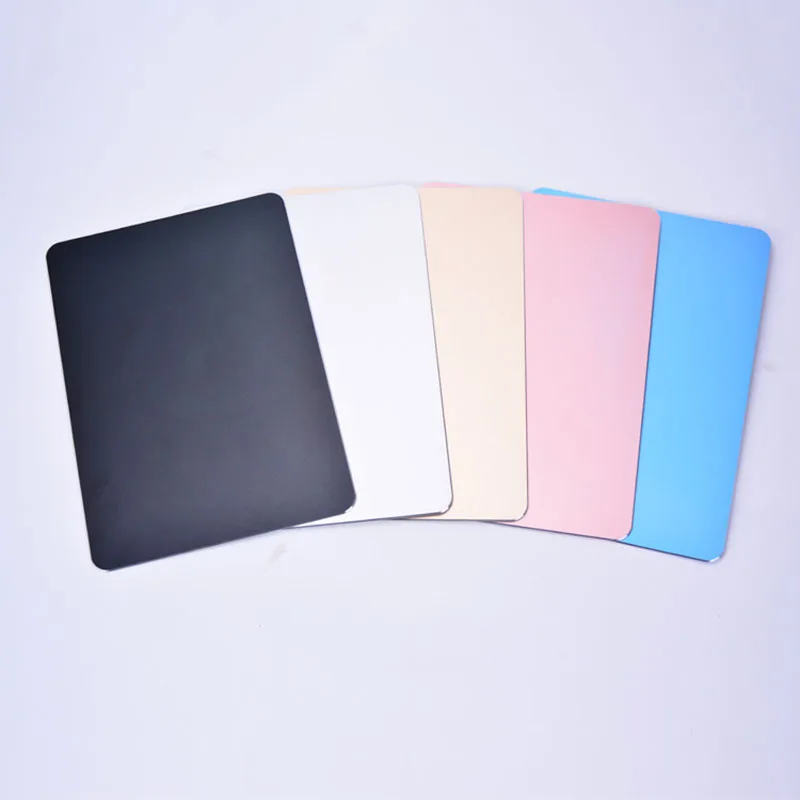 17*24*0.3/20*25*0.3CM Aviation Level Aluminum Metal + Rubber Mouse Pad Luxury Simple Frosted Matte Aluminum Laptop/PC Mouse Pads