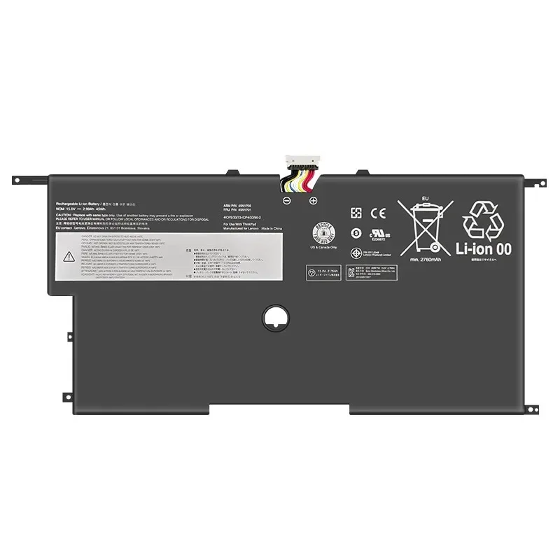 15.2V 3180mAh 00HW003 00HW002 SB10F46440 45N1701 45N1702 45N1703 Battery for Lenovo ThinkPad X1 Carbon X1C Gen 3 Ultrabook 2015