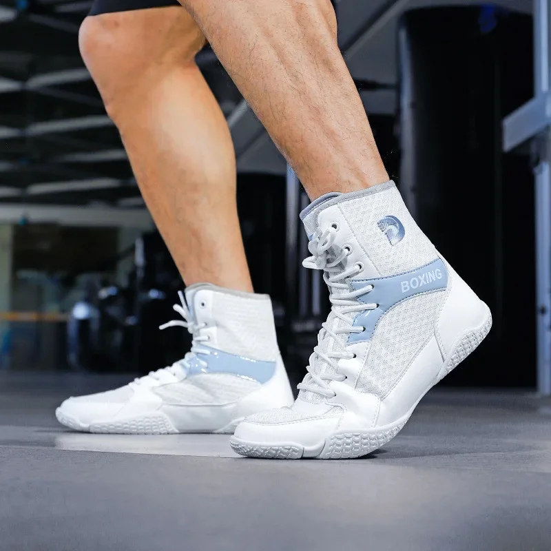 

Профессиональные боксерские ботинки для мужчин, ботинки для тренировок в помещении, обувь для тайского бокса Sambo для фитнеса, специальное использование для соревнований