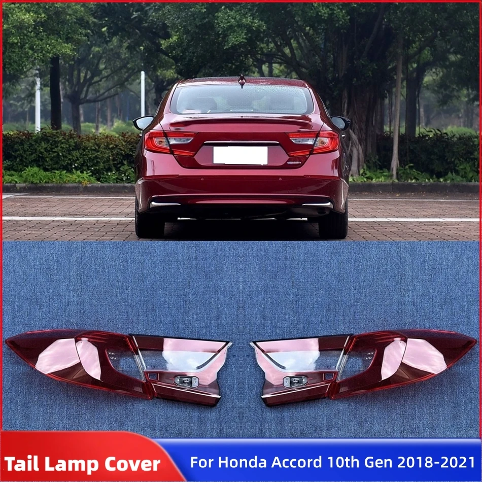 Para honda accord 10th gen 2018 2019 2020 2021 acessórios de luz traseira do carro gadgets habitação da luz traseira farol habitação