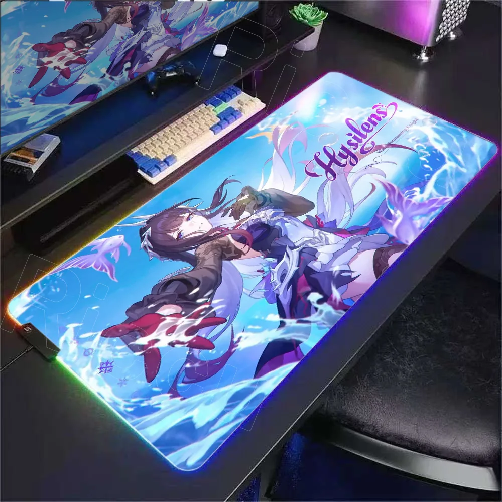 

Новый коврик для мыши Chrysos Heir RGB Honkai Star Rail Cerydra Hysilens, большой коврик для компьютерного офиса, игровой игровой коврик для мыши, коврики для мыши с клавиатурой