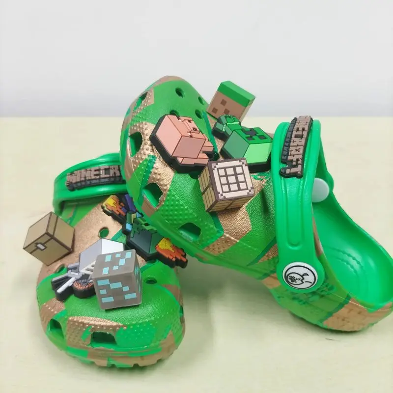 

My World Аниме Игры 3D Тапочки для взрослых Летние домашние сандалии Материал EVA Дышащий дизайн с отверстиями Подарок для геймеров и любителей аниме