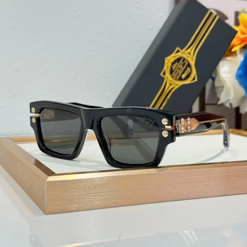 Gafas de sol de diseñador para hombres y mujeres, estilo High Street Catwalk, TOT, montura completa de acetato hecha a mano, gafas UV400 con caja