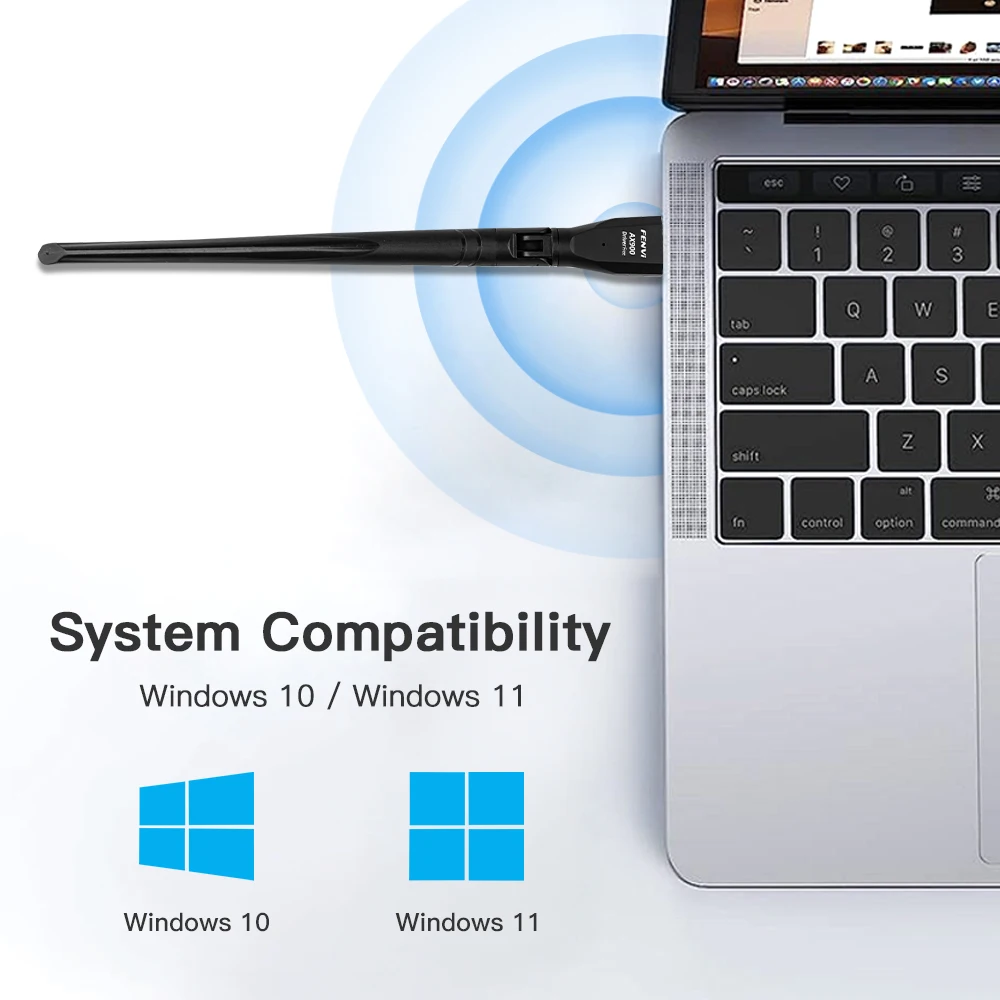 ثنائي النطاق 2.4G/5 جيجا هرتز USB WiFi 6 محول AX900 دونغل USB2.0 شبكة لاسلكية استقبال الإشارات سائق مجاني لنظام التشغيل Windows 10/11