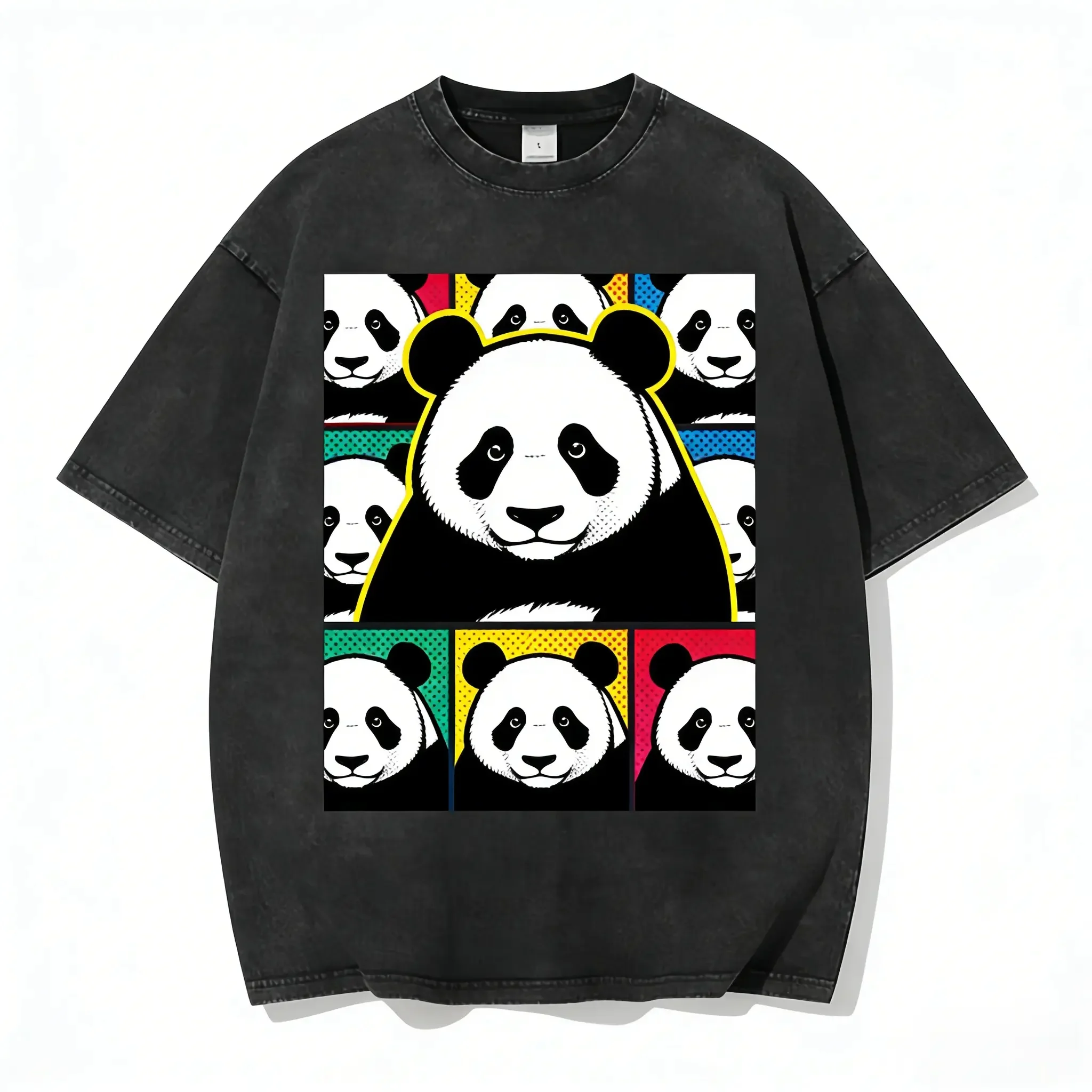 

Футболки унисекс свободного кроя из стираного хлопка с коротким рукавом, круглым вырезом, эластичные, удобные, легкие, повседневные