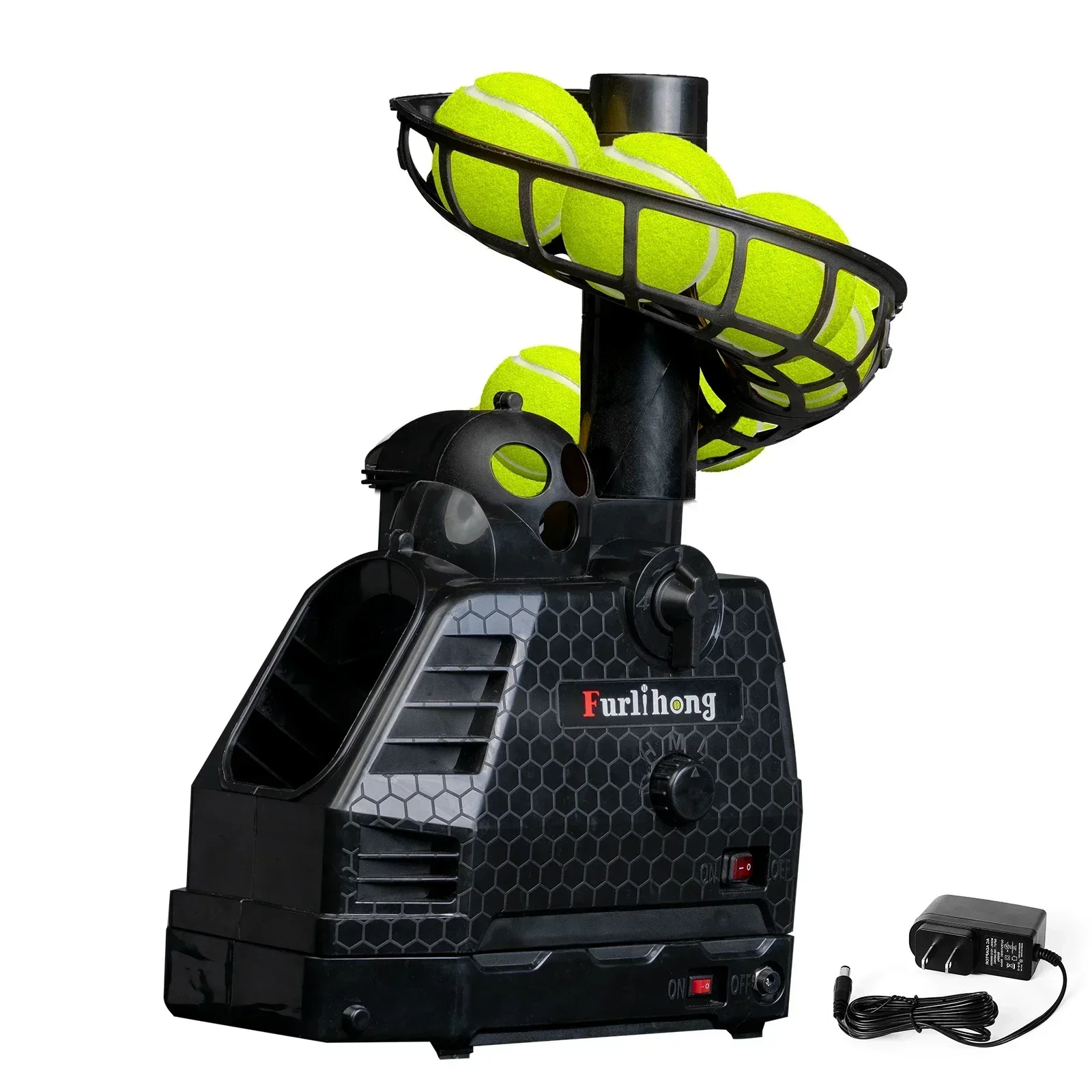 Furlihong 680BH 2 in 1 Baseball & Tennis Ball Launcher Machine, Adjustable Launching Angle, Speed and Interval