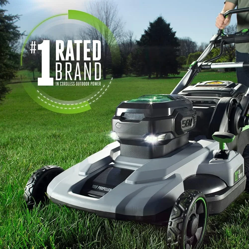 LM2102SP-A 21-Inch 56-Volt Lithium-ion Self-Propelled Cordless Lawn Mower (2) 4.0Ah Battery and Rapid Charger Included