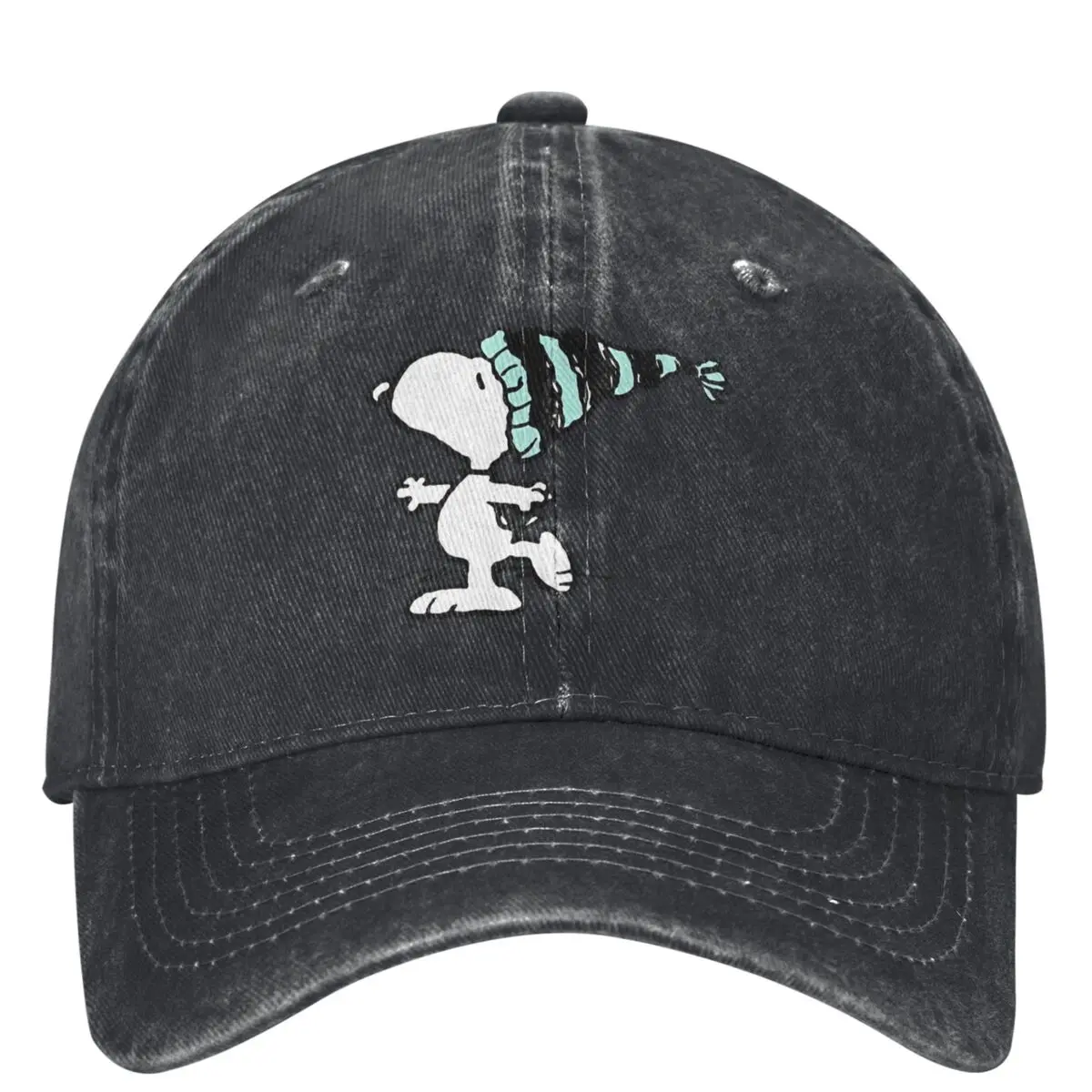 Peanuts Snoopy Holiday Winter Hat Washed Baseball Cap Trucker Dad Hat Summer Couple Women Sport Sun-Proof Snapback Cap