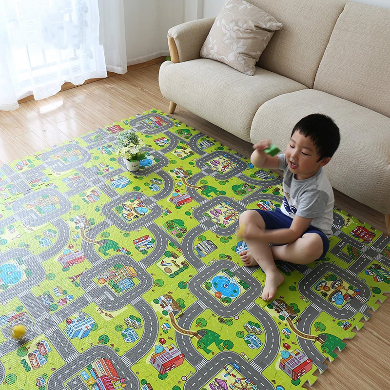 

9PCS Baby Play Mats EVA Foam Puzzle Mat Children Room Activities Mat For Baby Interlock Floor Carpet 30*30CM