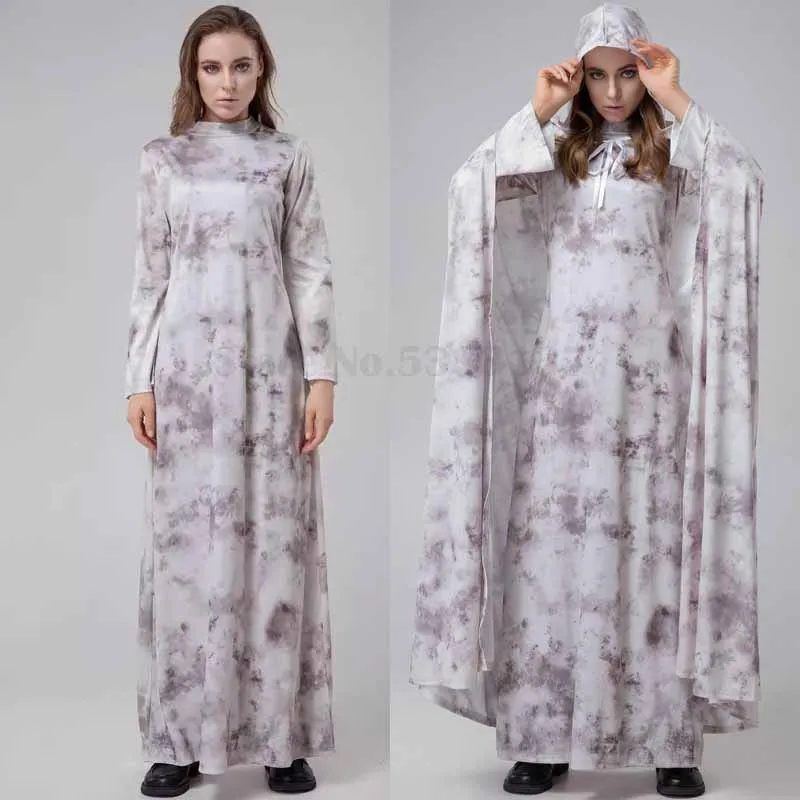 Scary Zombie Vampire Cosplay Costume Halloween Role Play Clothing for Women Creepy Ghost Bride Outfit Spooky Ghost Dresses Up