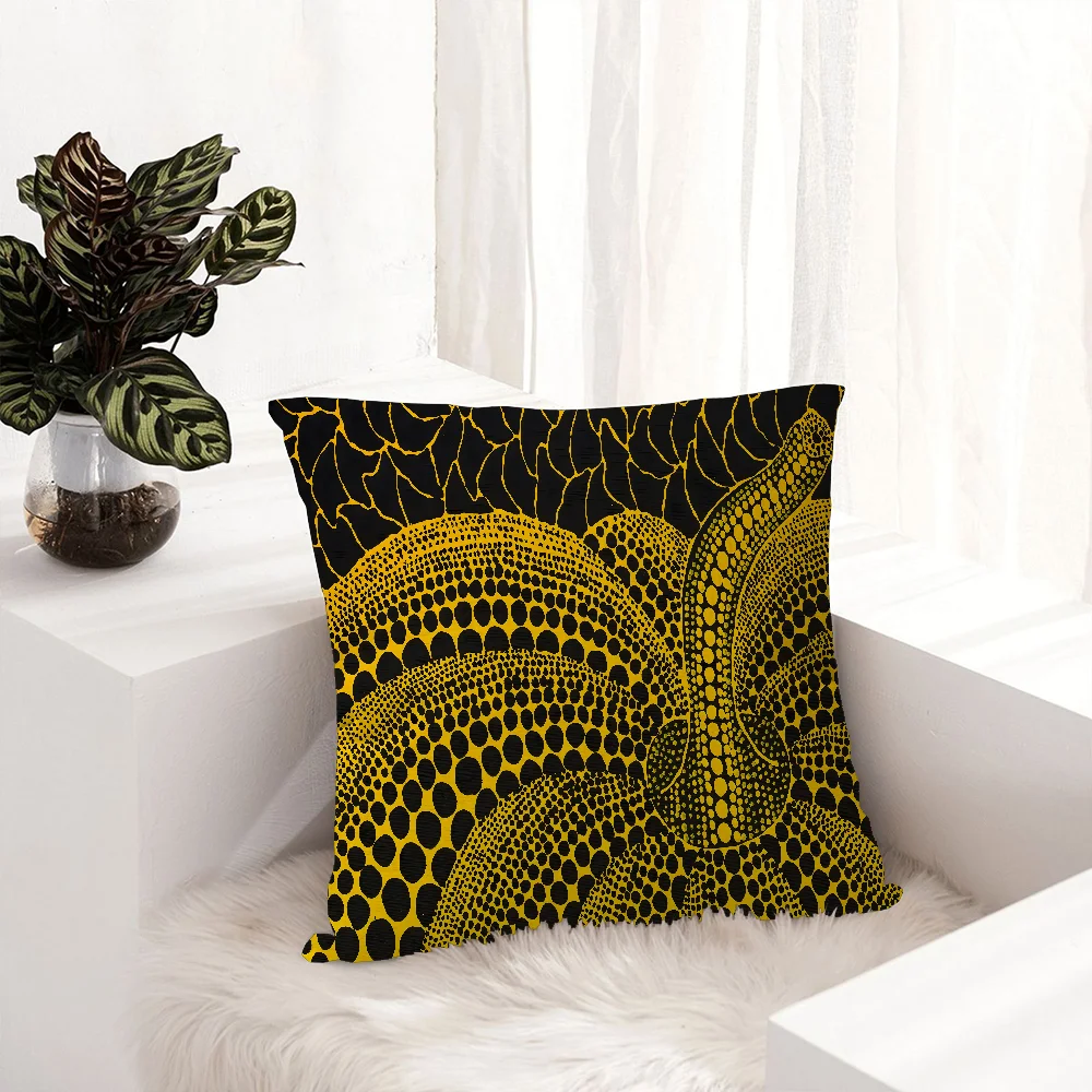 Yayoi Kusama Office Cushion Pillowcase Car Cushion Cover45X45CM Lumbar Pillowcase Sofa Pillowcover