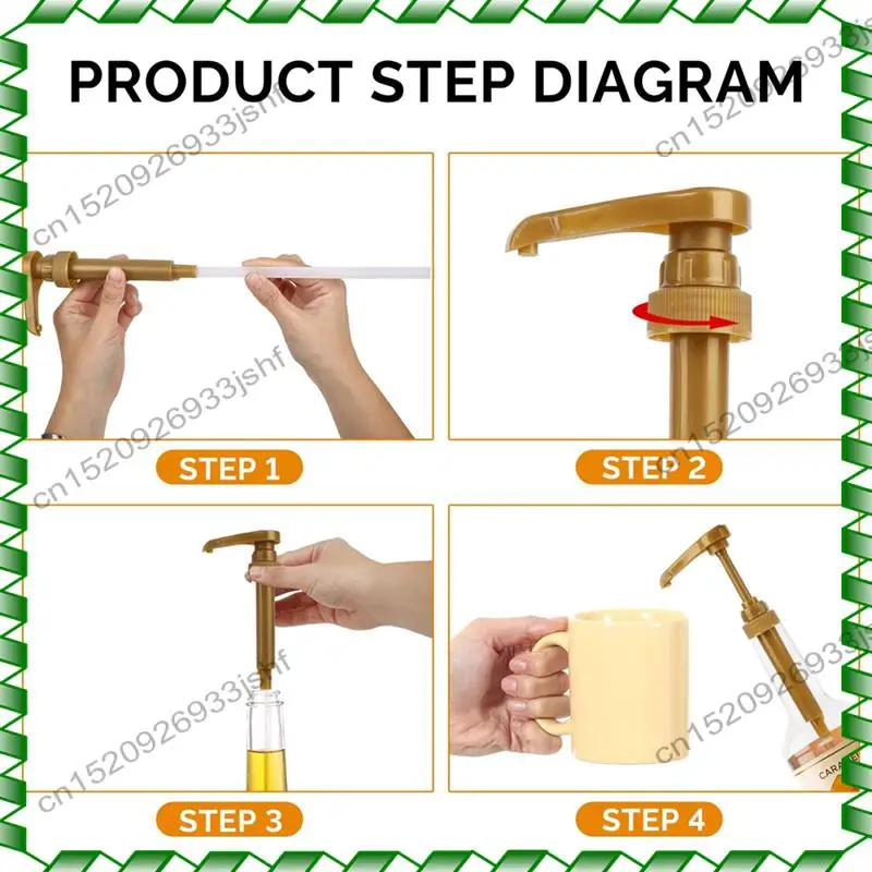 -BOFF 4PCS 커피 시럽 펌프 디스펜서 병 프레서 핸드 핸드 펌프 헤드 커피 향료 시럽 용 펌프 헤드