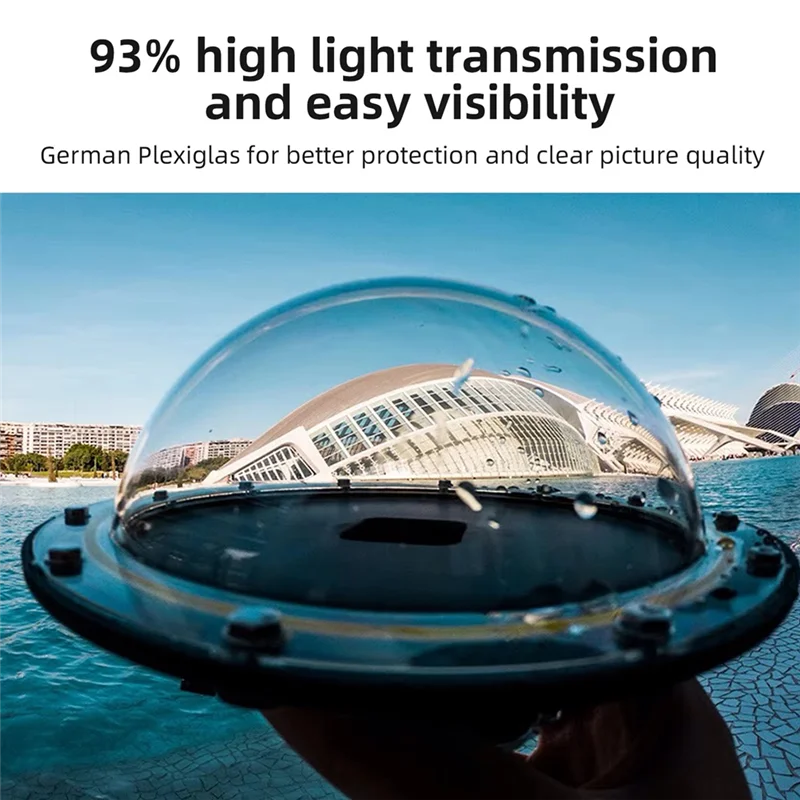 AP-For Gopro Hero 9 10 11 12 13 6 بوصة منفذ قبة 30 متر مقاوم للماء الإسكان الزناد غطاء قبة مجموعة ملحقات العدسات