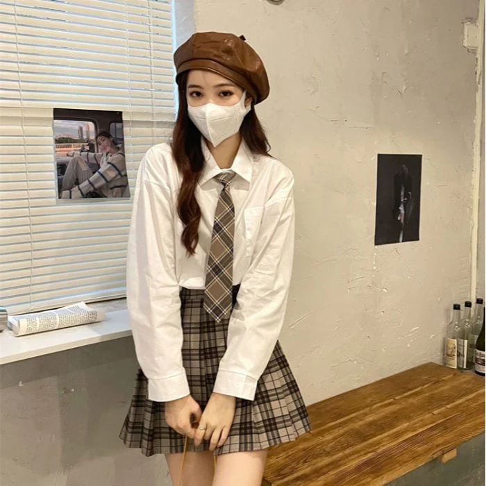 

Early Autumn Women's Design Sensation Loose White irt College Sle Versatile Faionable Korean Version Long Sve ...