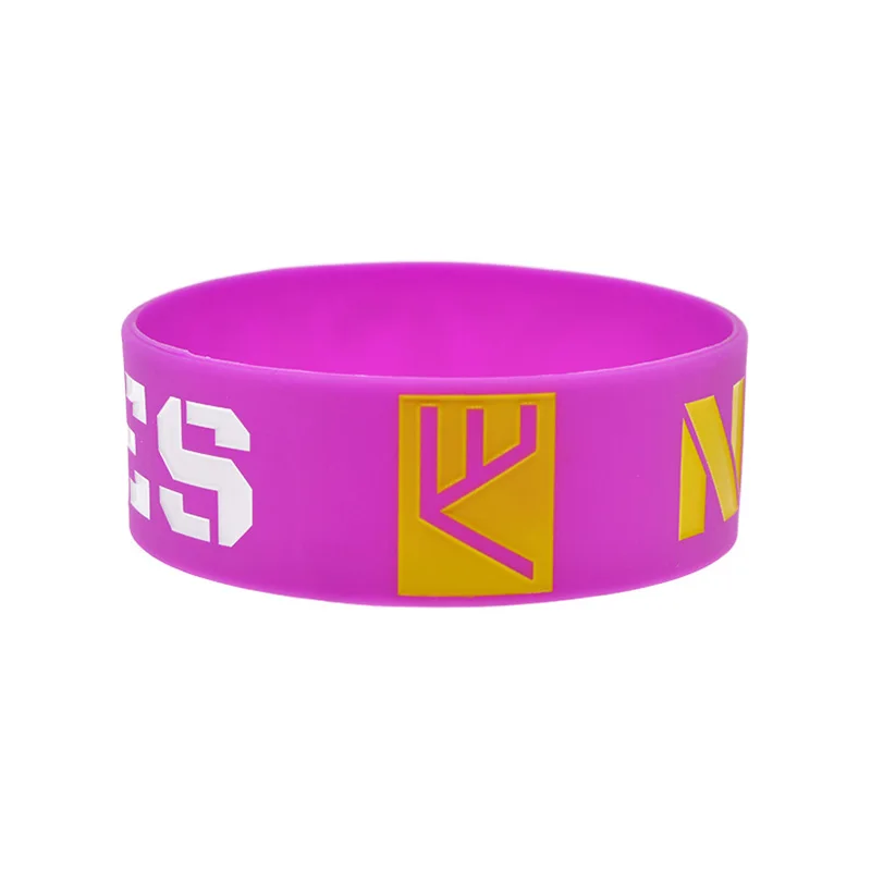 25 Stück, kein Ausrede-Armband aus Silikonkautschuk, 2,5 cm breit, sportliches, motivierendes Armband, 4 Farben. – Detail 2