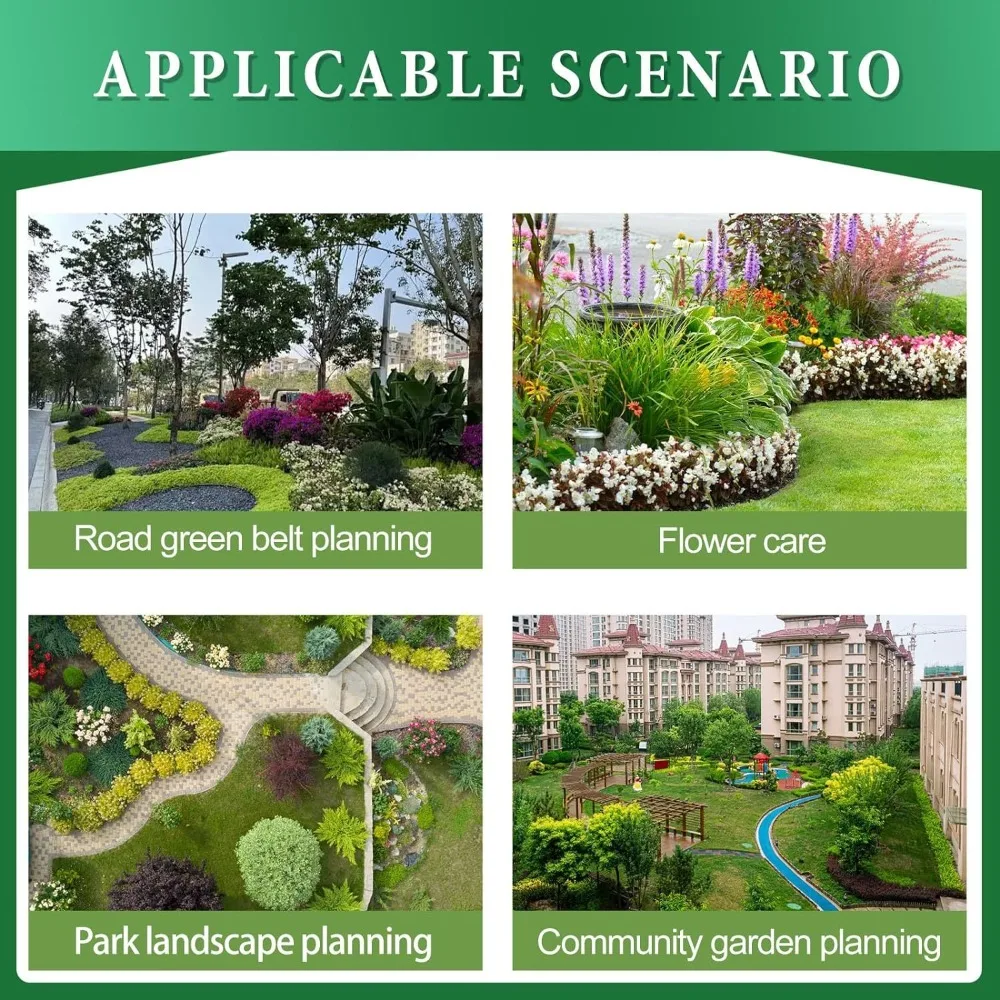 Bendable Plastic Garden Fence Weatherproof Cuttable Corrugated Fence Moisture-resistant Flower Bed Edging Fence Gardening