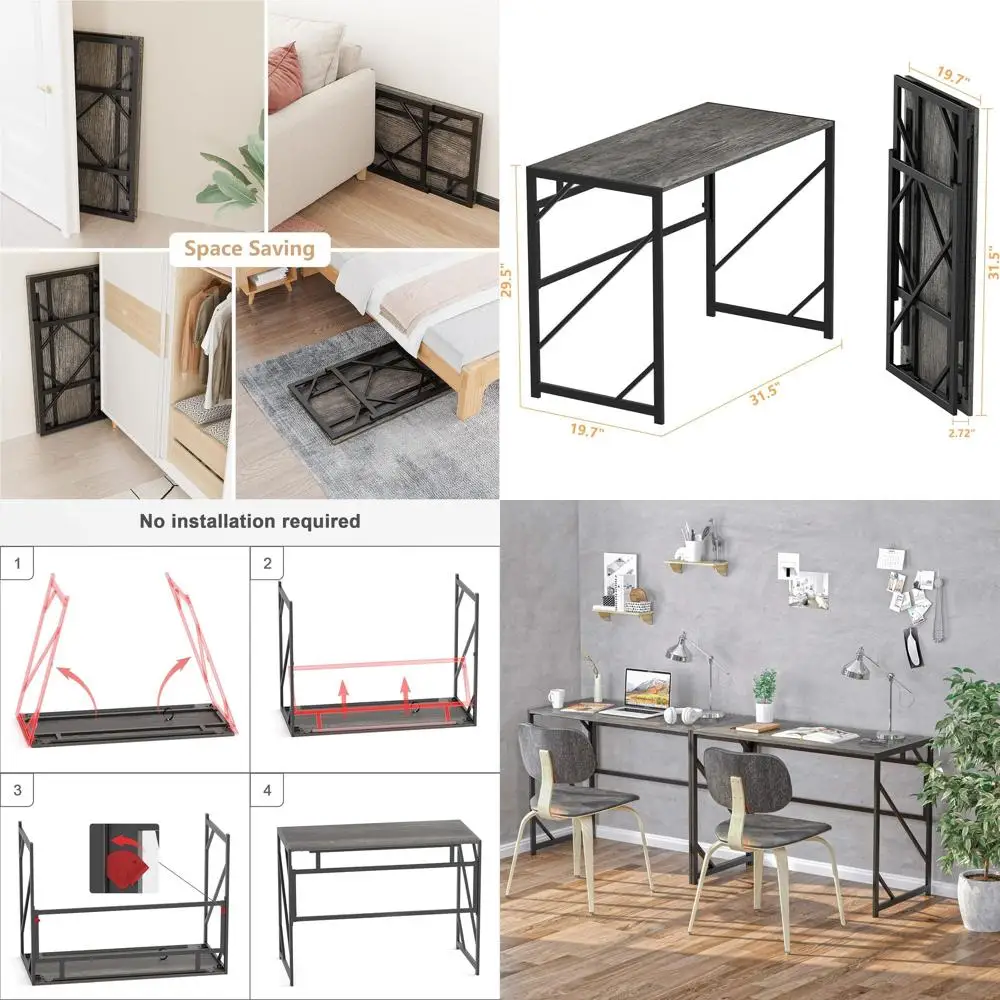

Компактный складной письменный стол для домашнего офиса, компактный складной стол для небольших помещений