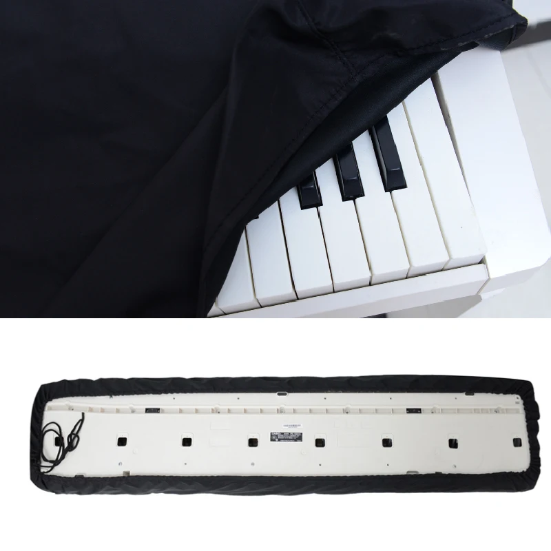 61/88 Key Electric Piano Protector Cover With Shrink Drawstring  For Instrument Dust Cover Breathable Heat Dustproof Piano Cloth