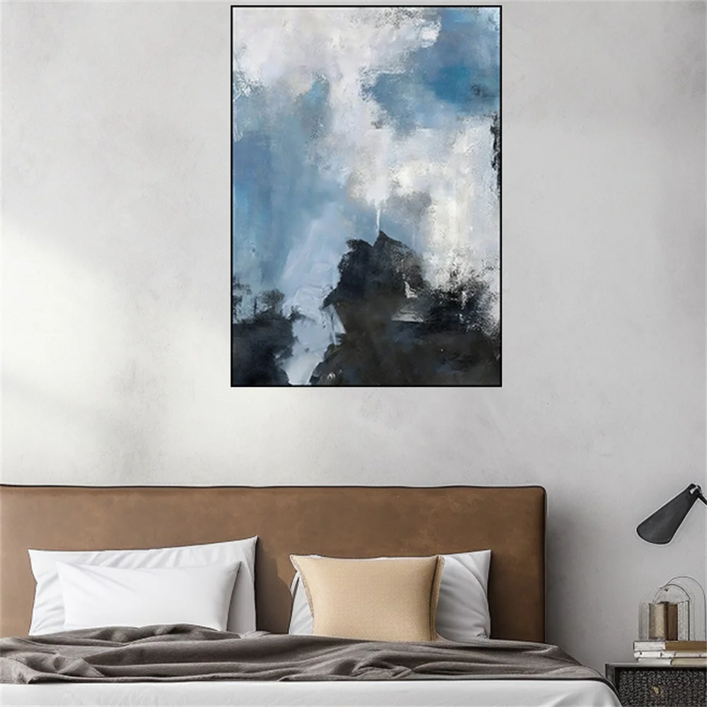 

100% Hand Painted Abstract Oil Painting Funny Animal Ideas Canvas Art Modern Ostrich Wall Art Picture For Living Room decor