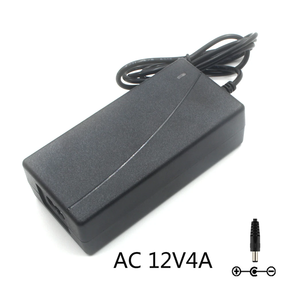 12V Power Supply AC 12V Unit 4A Transformer Inside negative Outside positive