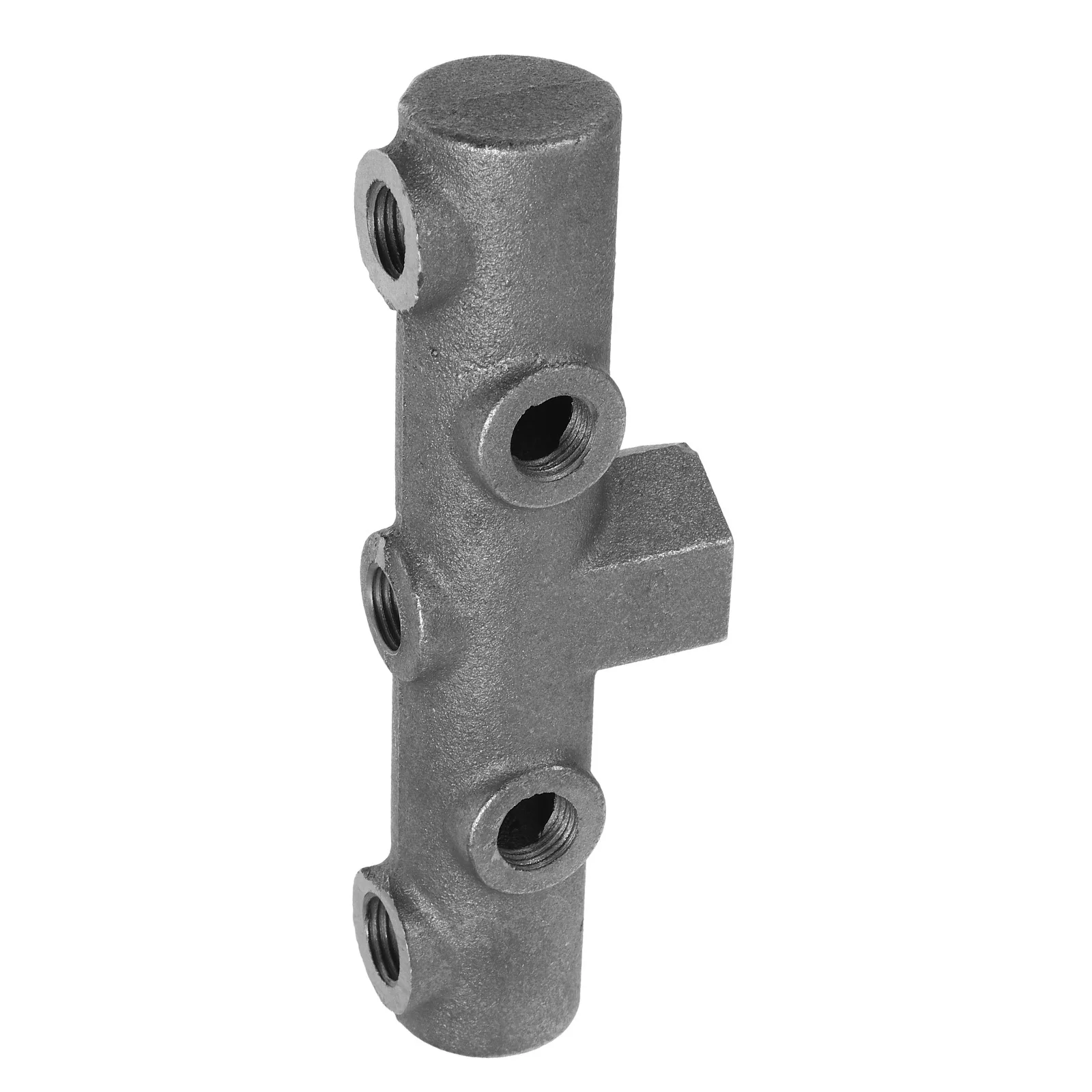 

Six Way Cross Bracket for Air Compressor Pump Parts 1 2 Inner Outer Thread Iron Build Strong Support Compatible with Belt Driven