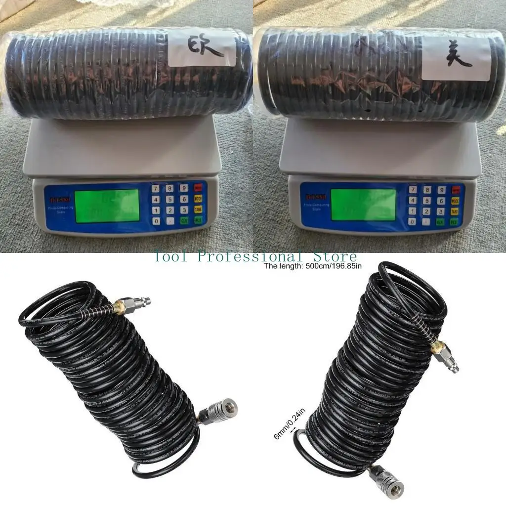 

57QF Высокий характер 5 м воздушного шланга Гибкий воздушный шланг сжатый воздушный шланг с 6 -миллиметровым внешним диаметром