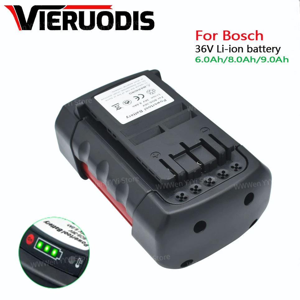 

For Bosch 36V 9.0AH/6.0Ah Li-ion Replacement Battery for Bosch 2607336003 2607336108 BAT810 BAT840 D-70771 Power Tool Battery