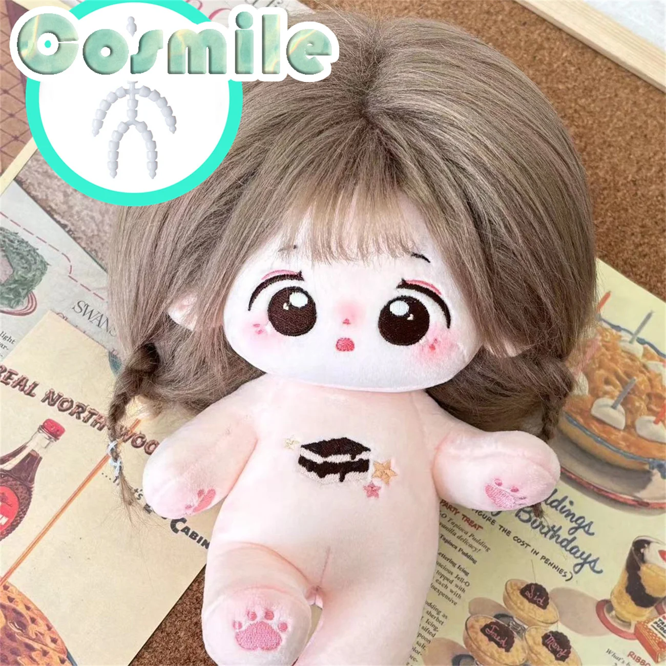 No Attributes Genki Idol Cute Girl Hair Mianyu Stuffed Plushie Plush 20cm Doll Only Body XY