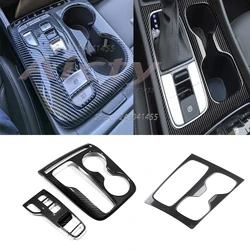 For Hyundai Tucson NX4 2021-2023 2024 Carbon Fiber Center Console Gear Shift Box Cover Trim Decoration Accessories Car Styling