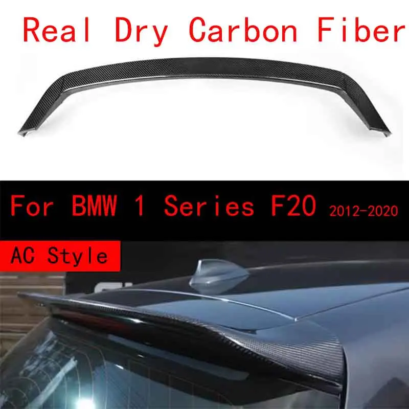 

Automotive Real Dry Carbon Technology 3*3 Carbon Fiber Rear Trunk Spoiler Boot Wing For For BMW 1 Series F20 2012-2020 AC Style
