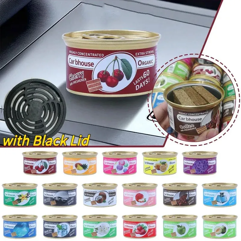 

Car Interior Air Freshener Decorative Accessories Natural Wood Block Canned Car Aromatherapy Multi-functional Fiber Deodorant