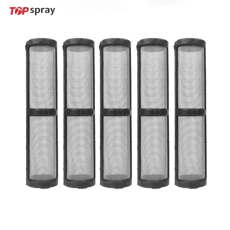 5Pcs/Set 60 Mesh Airless Electric Paint Sprayer Spray Pump Filter For 390 395 495 595 Sprayer Airless Spray Pump Filter