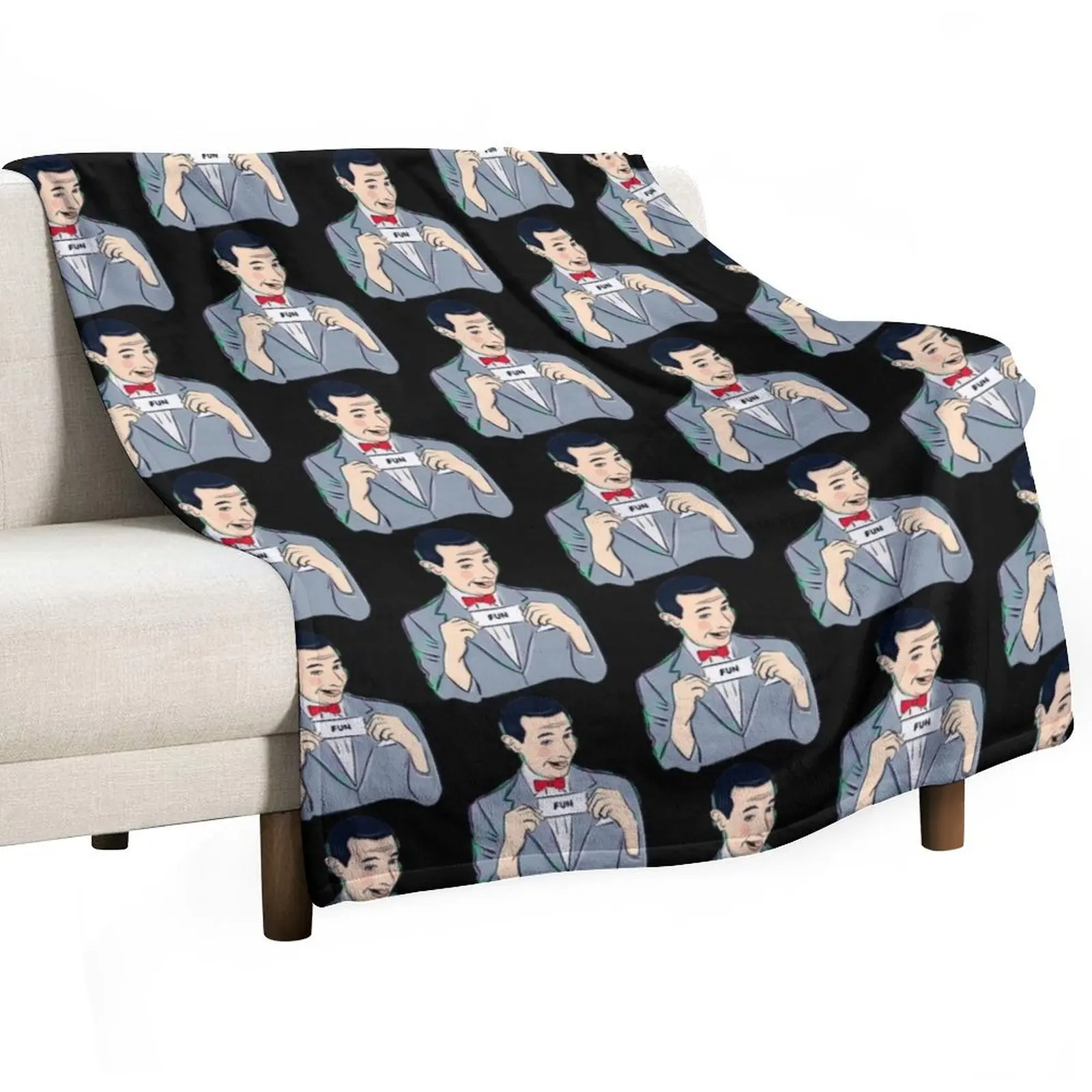 

Peewee Herman Throw Blanket Warm Accent Blanket for Living Room Decoration