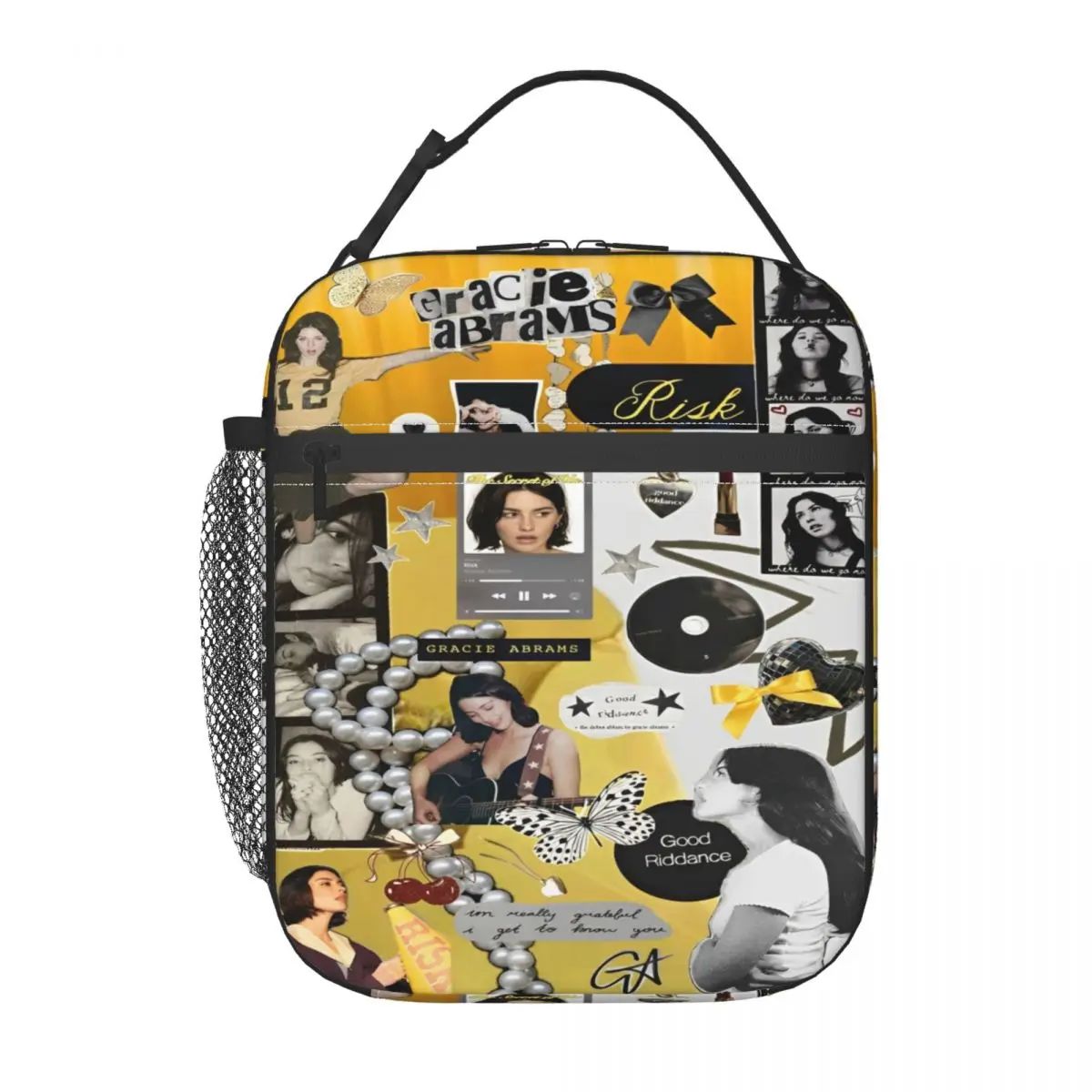 

Gracie Abrams The Secret Of Us Merch Изолированная сумка для обеда для работы Сумка для хранения еды Портативный термохолодильник Bento Box