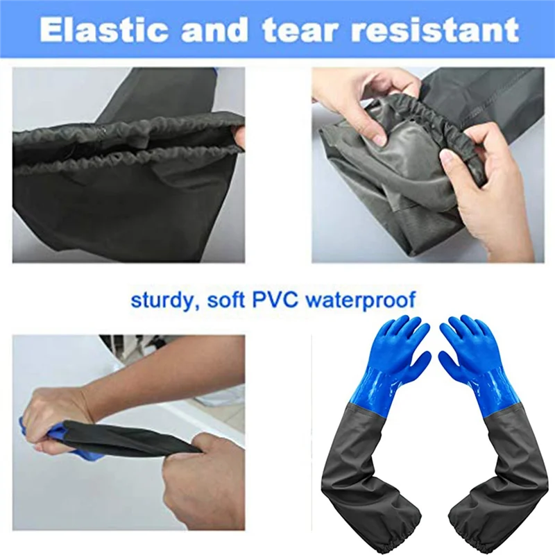 

Long Rubber Gloves Long Waterproof Gloves And Heavy Duty Waterproof Gloves For Harmful And Acid Work