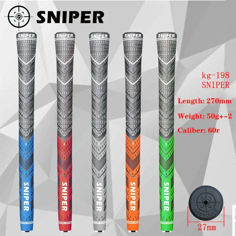 Sniper Men\'s Golf Club Grips, Standard Half Cotton Yarn, MCC All Weather Golf Irons and Woods, Universal Grip,