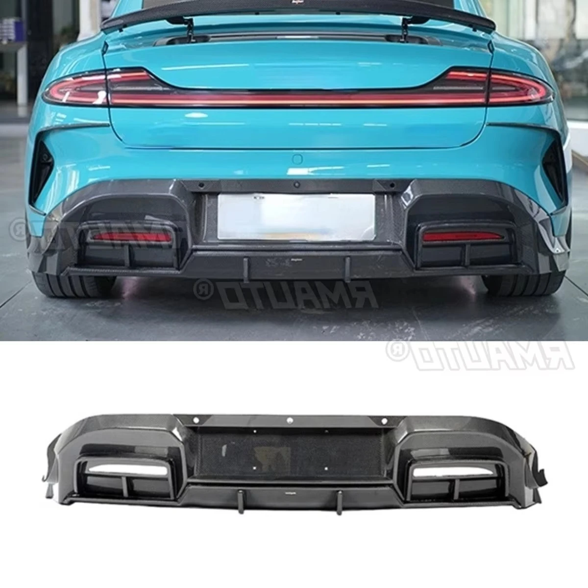 

For Xiaomi Su7 Car Accessories Real Carbon Fiber Car Rear Bumper Spoiler Lip Diffuser Splitter Modification Part