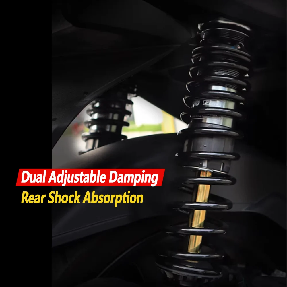 Bold Shaft Core Real Shock For KYMCO Xciting 300i L300 Soft and Hard Adjustable Damping Long Stroke 110mm Rear Suspension