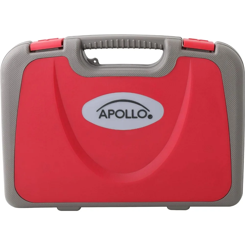 Kit d'outils ménagers complet de 135 pièces avec tournevis sans fil à Angle réglable de 3.6V