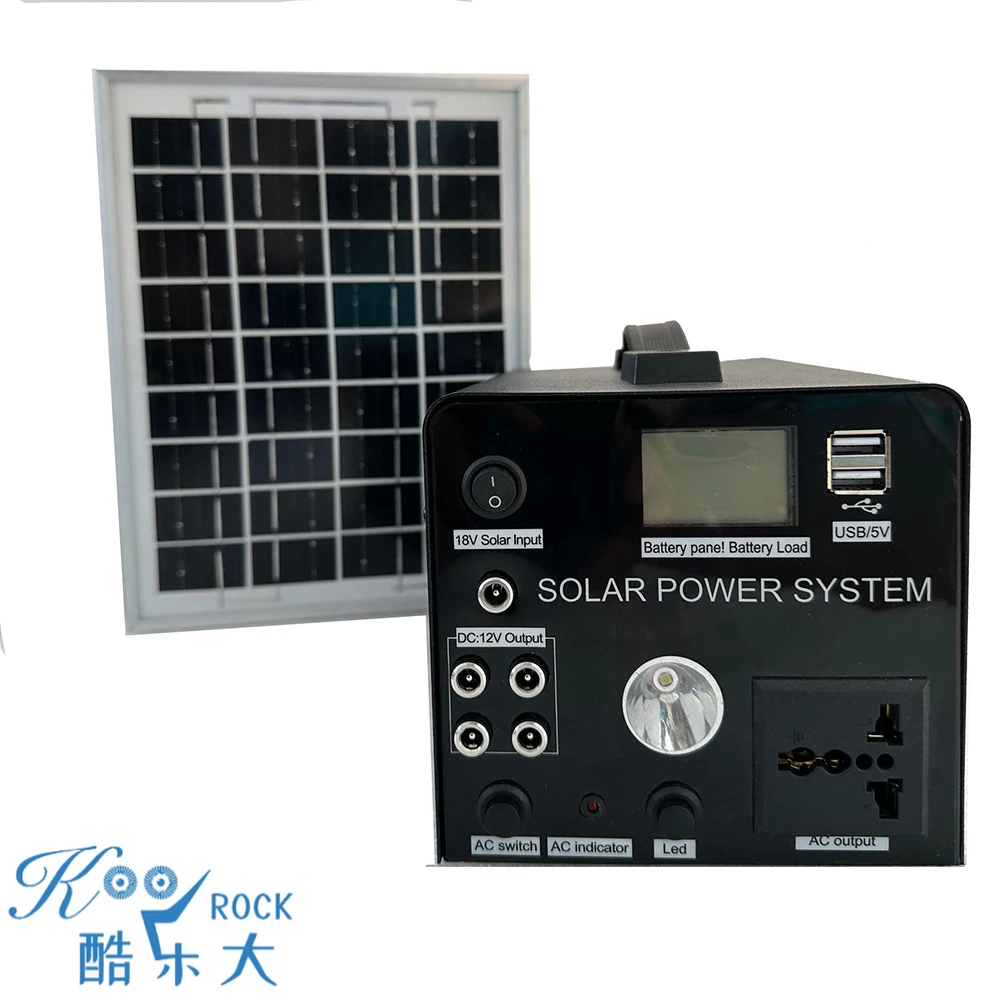 Solar Charging Energy Storage Power Supply, 150W High Power Battery, Portable Outdoor LED Notebook Mobile Car Emergency
